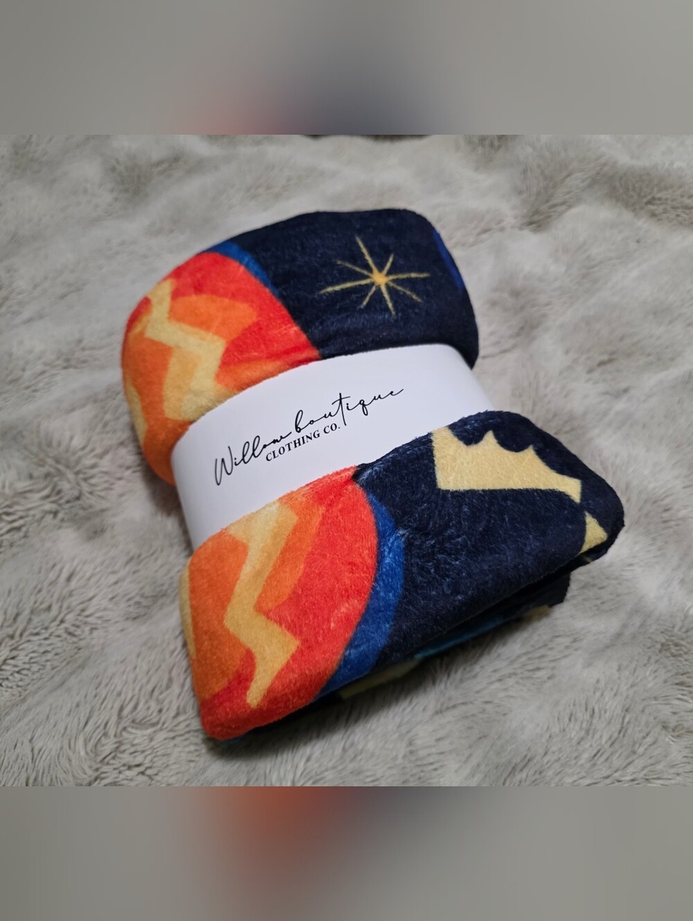 Spooky Willow Boutique Plush Throw Blanket